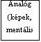 Szövegdoboz: Analóg (képek, mentális modellek)